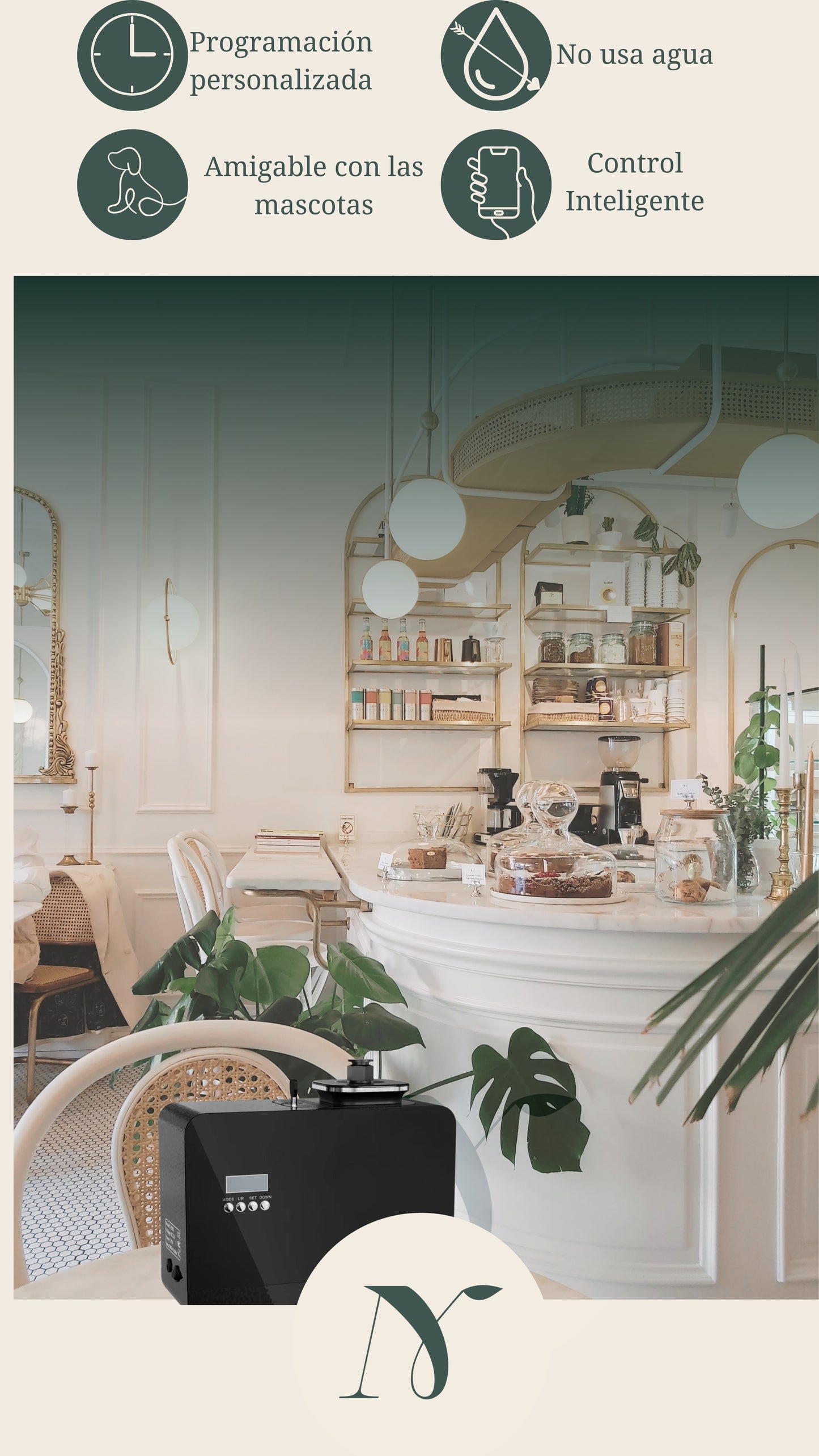 UVA NATURAL - Aceites Esenciales para Difusor de Aire Frío - Aromas de Lujo para el Hogar o Negocio - Aroma de Hotel Collection - Marketing Olfativo - Inspirado en Hoteles de Lujo (500 ml, Pine & Wood)